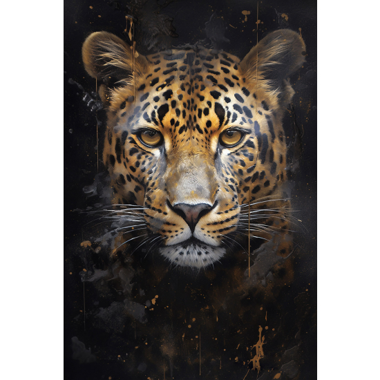 Panoramic Wallpaper - Wall Mural - Leopard