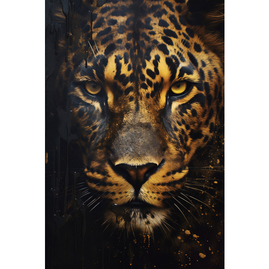 Panoramic Wallpaper - Wall Mural - Leopard