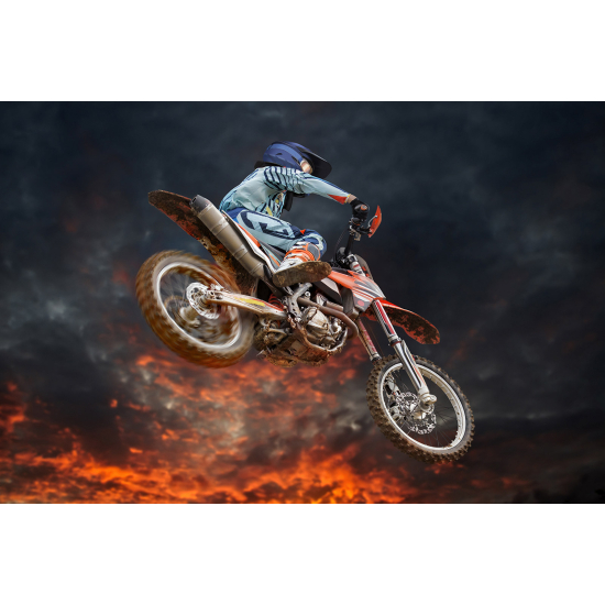 Panoramic Wallpaper - Wall Mural Motocross