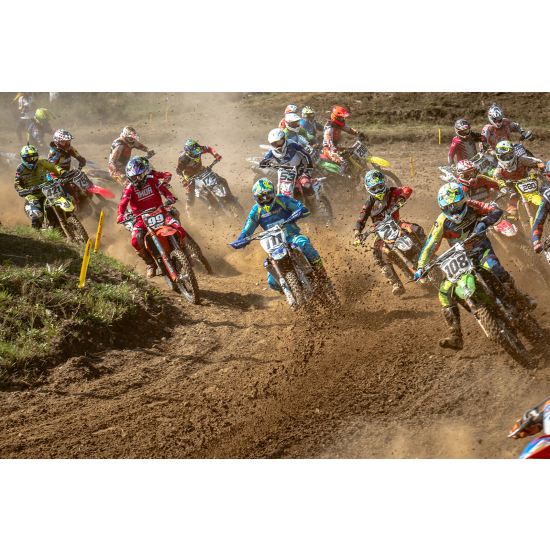 Panoramic Wallpaper - Wall Mural Motocross