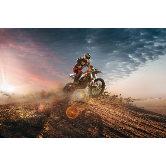 Panoramic Wallpaper - Wall Mural Motocross