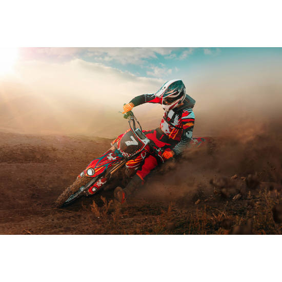 Panoramic Wallpaper - Wall Mural Motocross