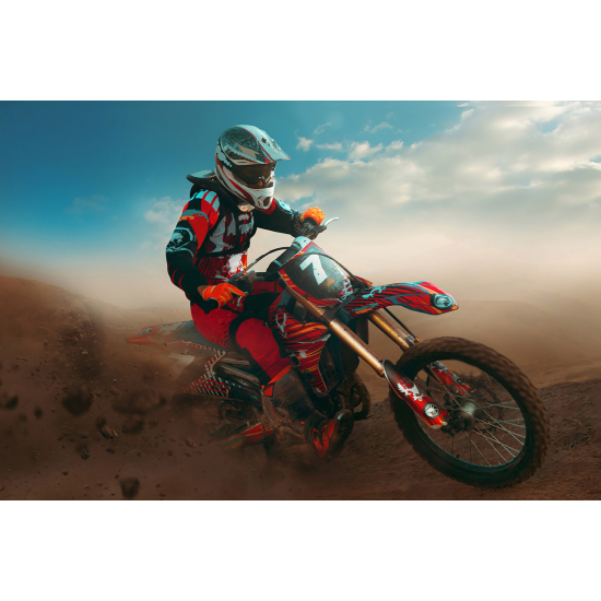 Panoramic Wallpaper - Wall Mural Motocross