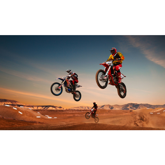 Panoramic Wallpaper - Wall Mural Motocross