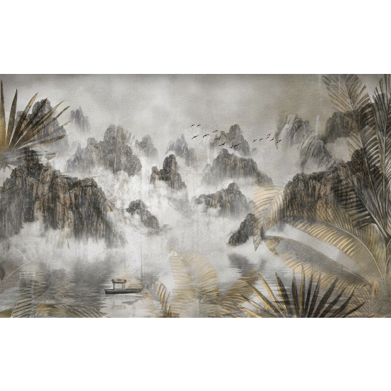 Panoramic Wallpaper - Wall Mural - Mountain landscape