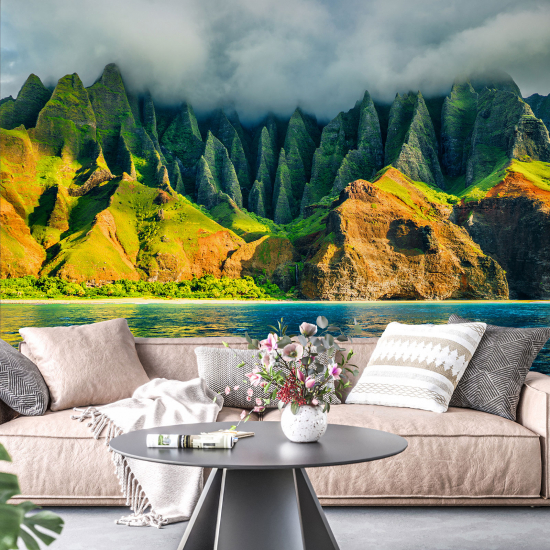 Panoramic Wallpaper - Wall Mural - Mountains