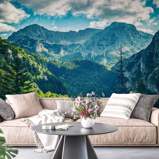 Panoramic Wallpaper - Wall Mural - Mountains