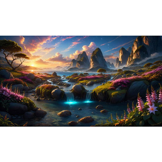 Panoramic Wallpaper - Wall Mural - Mountains