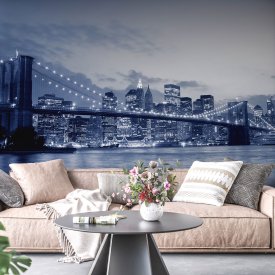 Panoramic Wallpaper - Wall Mural - New York Bridge