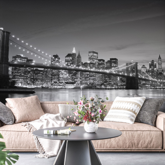 Panoramic Wallpaper - Wall Mural - New York Bridge