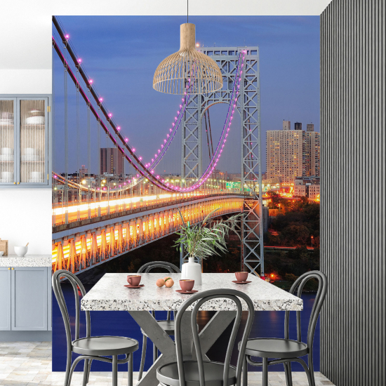 Panoramic Wallpaper - Wall Mural - New York Bridge