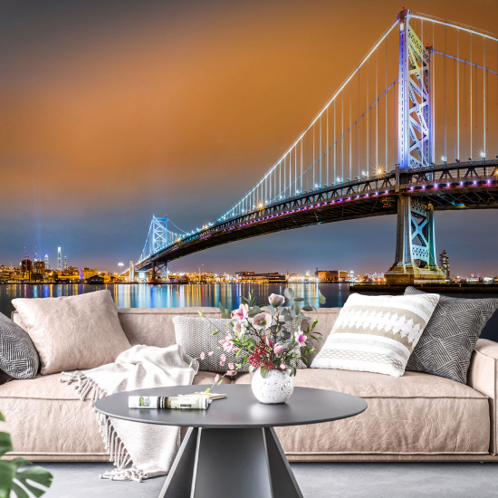 Panoramic Wallpaper - Wall Mural - New York Bridge