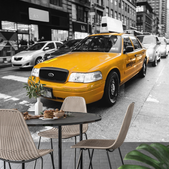 Panoramic Wallpaper - Wall Mural - New York Taxi