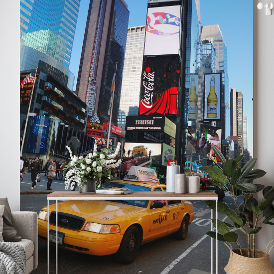 Panoramic Wallpaper - Wall Mural - New York Times Square