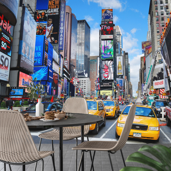 Panoramic Wallpaper - Wall Mural - New York Times Square