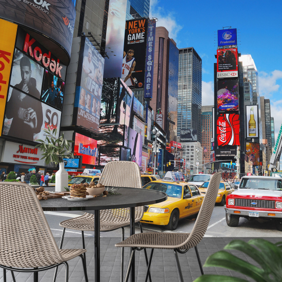 Panoramic Wallpaper - Wall Mural - New York Times Square