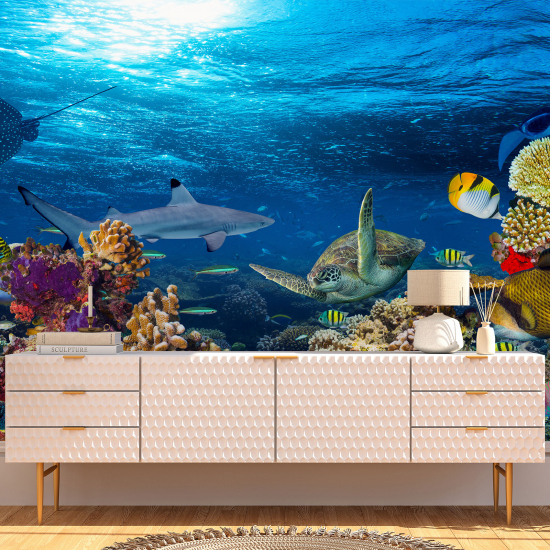 Panoramic Wallpaper - Wall Mural - Ocean