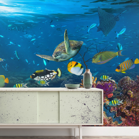 Panoramic Wallpaper - Wall Mural - Ocean