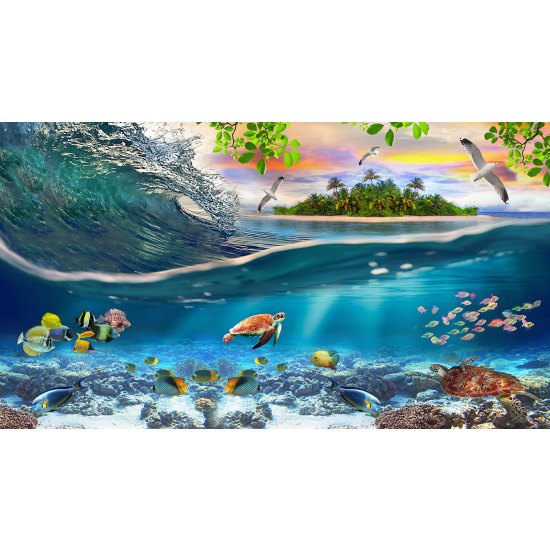 Panoramic Wallpaper - Wall Mural - Ocean