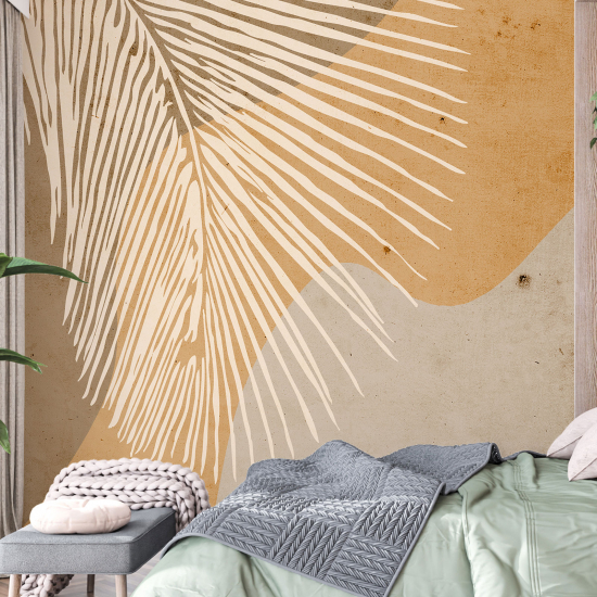 Panoramic Wallpaper - Wall Mural - Palm Leaf Design