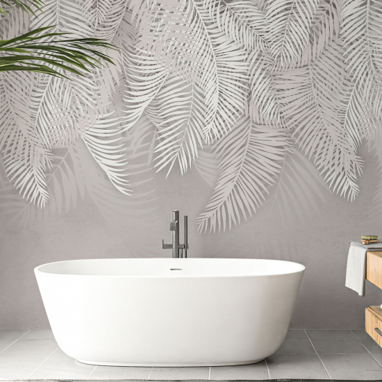 Panoramic Wallpaper - Wall Mural - Palm Leaves