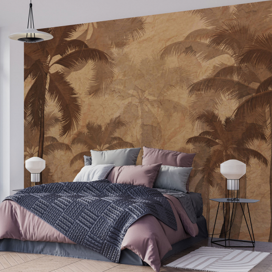 Panoramic Wallpaper - Wall Mural - Palm trees