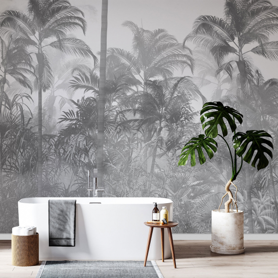 Panoramic Wallpaper - Wall Mural - Palm trees