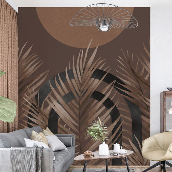 Panoramic Wallpaper - Wall Mural - Palmier Design