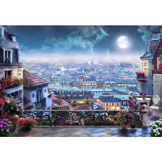 Panoramic Wallpaper - Wall Mural - Panorama of Paris