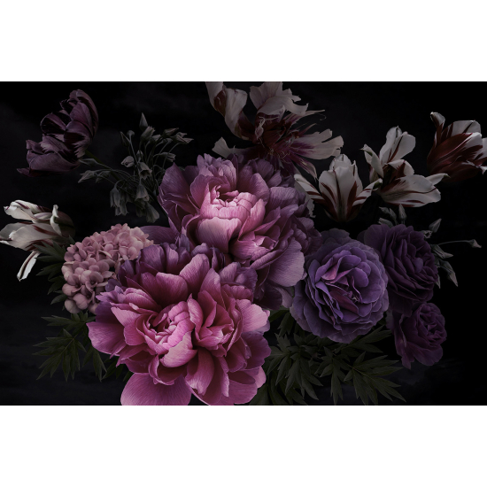 Panoramic Wallpaper - Wall Mural - Peonies