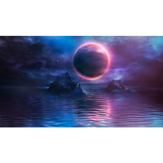 Panoramic Wallpaper - Wall Mural - Planet