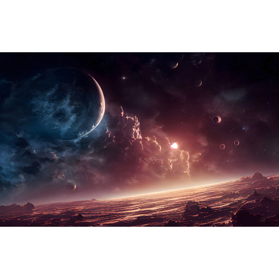 Panoramic Wallpaper - Wall Mural - Planet