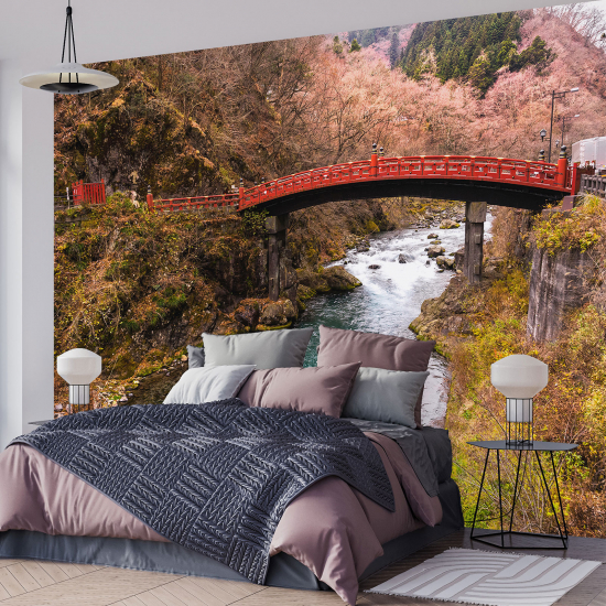 Panoramic Wallpaper - Wall Mural - River Bridge