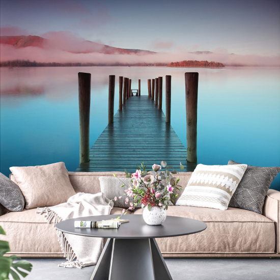 Panoramic Wallpaper - Wall Mural - Sea Pontoon