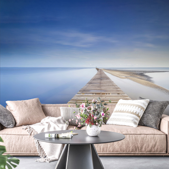 Panoramic Wallpaper - Wall Mural - Sea Pontoon