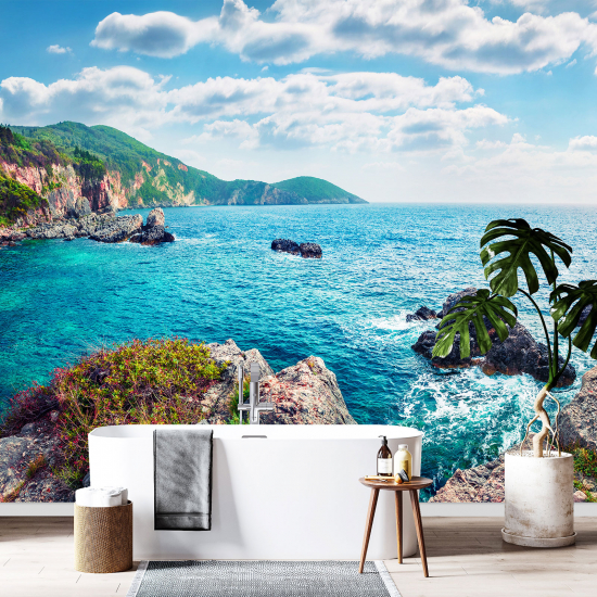 Panoramic Wallpaper - Wall Mural - Sea View