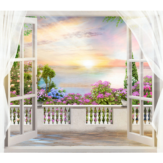 Panoramic Wallpaper - Wall Mural - Sea View