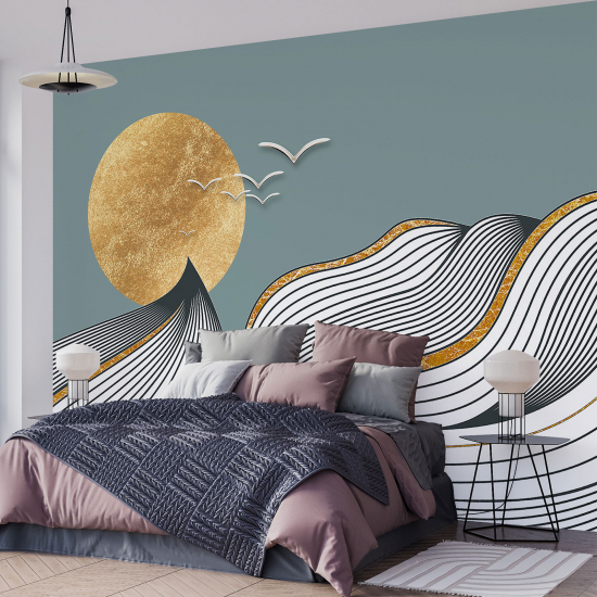 Panoramic Wallpaper - Wall Mural - Sun Design