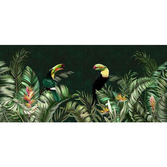 Panoramic Wallpaper - Wall Mural - Toucans