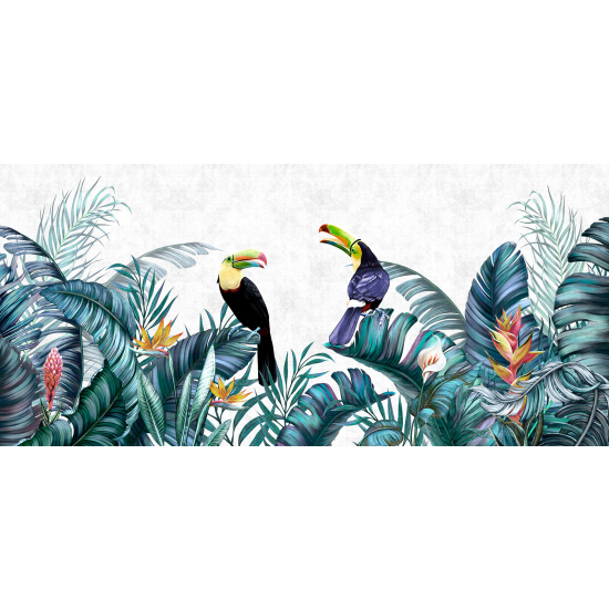 Panoramic Wallpaper - Wall Mural - Toucans