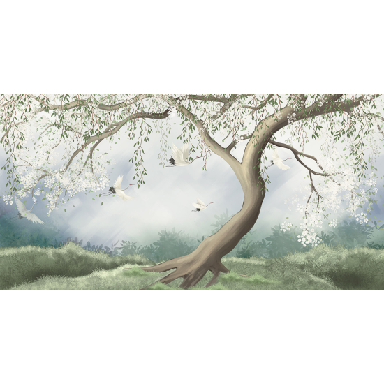 Panoramic Wallpaper - Wall Mural - Tree