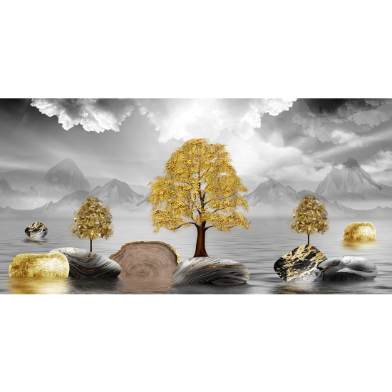 Panoramic Wallpaper - Wall Mural - Trees