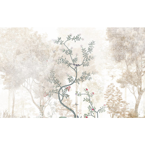 Panoramic Wallpaper - Wall Mural - Trees