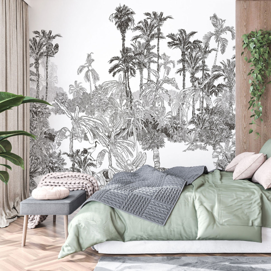 Panoramic Wallpaper - Wall Mural - Tropical forest