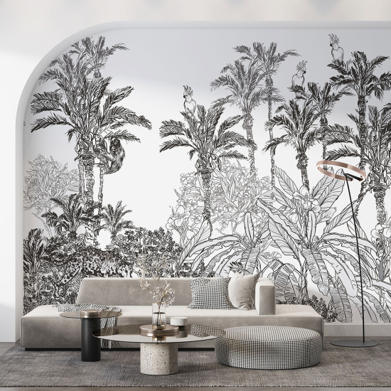 Panoramic Wallpaper - Wall Mural - Tropical forest