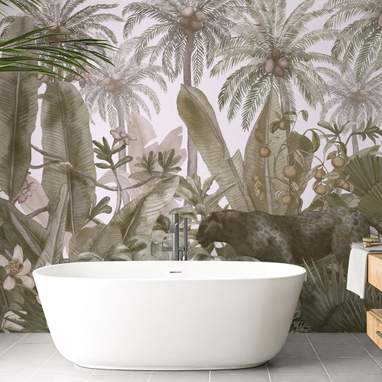 Panoramic Wallpaper - Wall Mural - Tropical forest