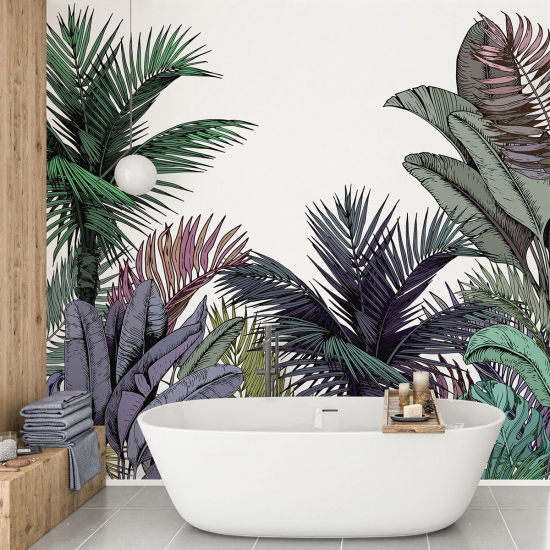 Panoramic Wallpaper - Wall Mural - Tropical forest