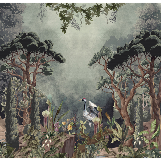 Panoramic Wallpaper - Wall Mural - Tropical Forest