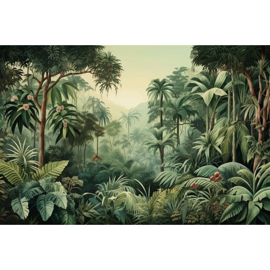 Panoramic Wallpaper - Wall Mural - Tropical Forest