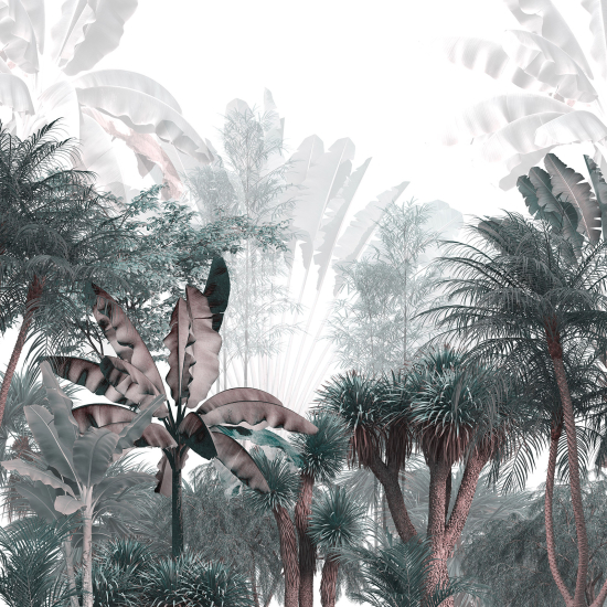 Panoramic Wallpaper - Wall Mural - Tropical Forest